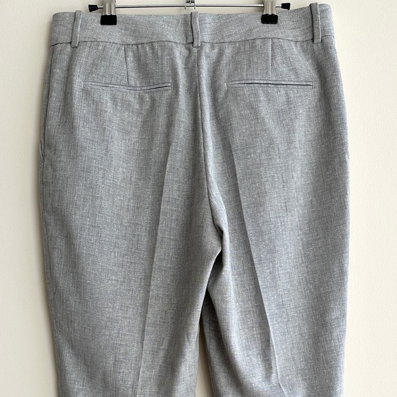 Reiss Women’s Grey Wool Blend Tapered Trousers, Gray Cropped Pants, Size 8 - Picture 14 of 16